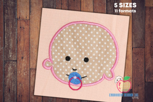 Download Cute Baby with Nipple Applique - Cute Collection