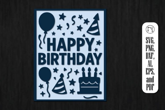 Download Cricut Birthday Gift Card SVG Cut File - Birthday gift Collection
