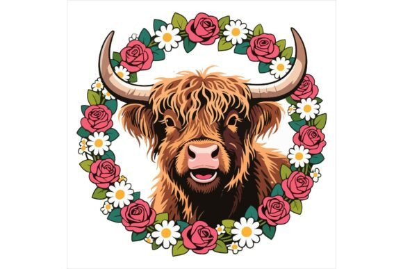 Download Freebie Cute Floral Farm Animal Clipart - Cute Collection