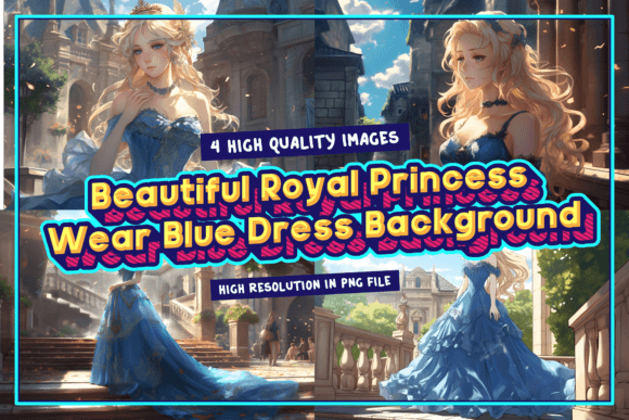 Download Beautiful Royal Princess Wear Blue Dress - Royal princess Collection