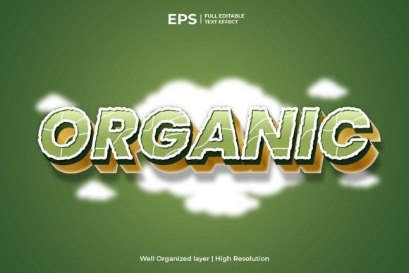 Download Organic 3d Text Effect with Nature Theme - Text Collection