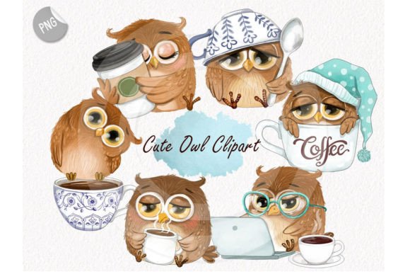 Download Cute Owl Clipart Instant Download PNG - Cute Collection