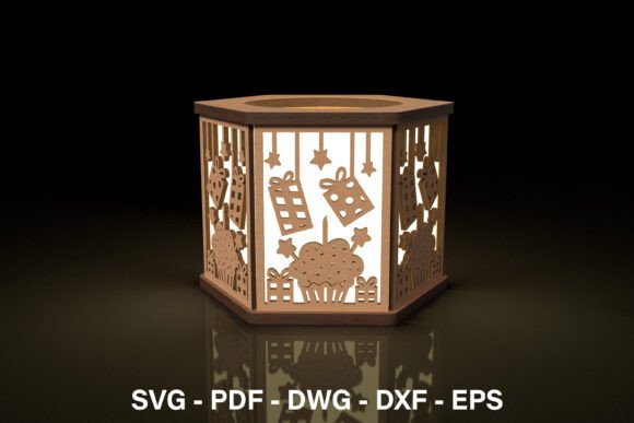 Download Birthday Gift Lantern - Laser Cut - Birthday gift Collection