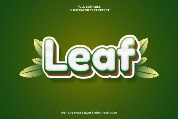 Download Leaf Text Effect Nature Theme - Text Collection